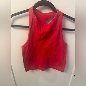 Vibrant Red Women's Crop Top